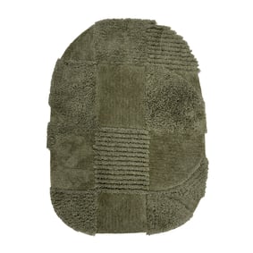 Organisch vloerkleed - Odette Shapes Groen - sfeer
