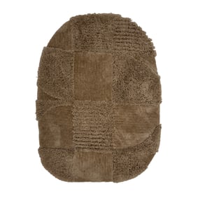 Organisch vloerkleed - Odette Shapes Bruin - sfeer