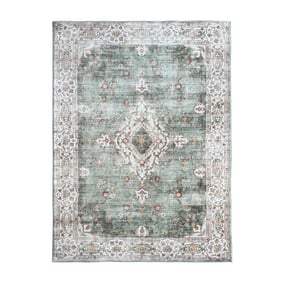 Vintage vloerkleed - Ember Medaillon Groen - product