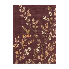 Wasbaar vloerkleed - Misty Floral Bruin - sfeer