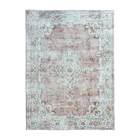 Vintage vloerkleed - Ember Medaillon Roze - sfeer