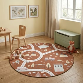 Rond speelkleed auto - Rocky Ride Terra