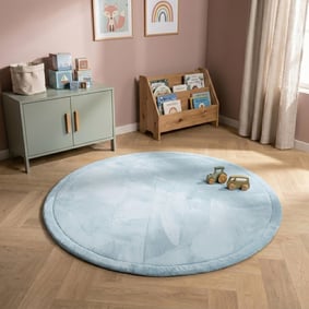 Ronde speelmat - Jip Blauw