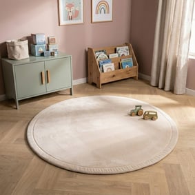 Ronde speelmat - Jip Beige
