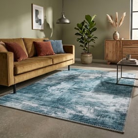 Modern vloerkleed - Strong Turquoise