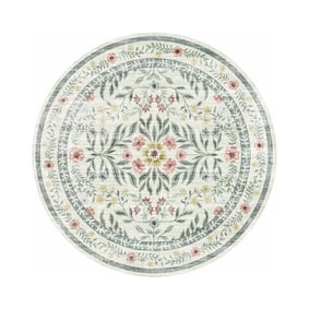 Rond vintage buitenkleed - Luana Groen - product