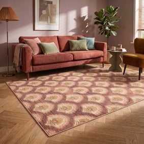 Vintage vloerkleed - Sage Pattern Terracotta
