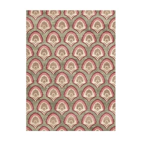 Vintage vloerkleed - Sage Pattern Groen - sfeer