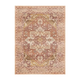 Vintage vloerkleed - Sage Medallion Terracotta - sfeer