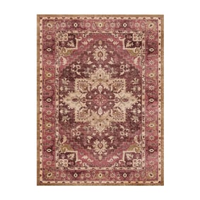 Vintage vloerkleed - Sage Medallion Rood - sfeer