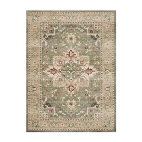 Vintage vloerkleed - Sage Medallion Groen - product