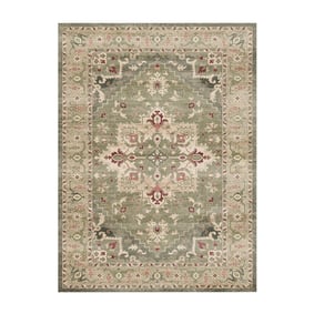 Vintage vloerkleed - Sage Medallion Groen - sfeer