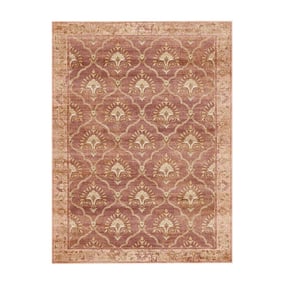 Vintage vloerkleed - Sage Grid Terracotta - product