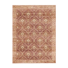 Vintage vloerkleed - Sage Grid Terracotta - sfeer