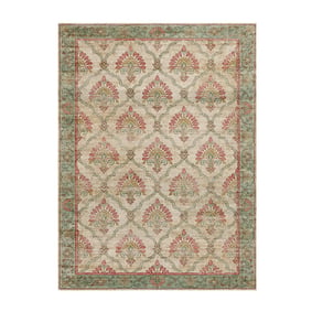 Vintage vloerkleed - Sage Grid Groen - product