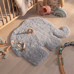 Kindervloerkleed - Huggy Olifant Grijs