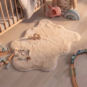 Kindervloerkleed - Huggy Schaap Creme