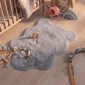 Kindervloerkleed - Huggy Schaap Grijs