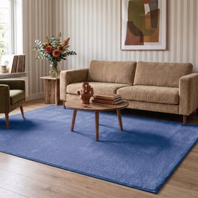 Wasbaar vloerkleed - Vivid Blauw 