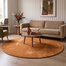Rond wasbaar vloerkleed - Vivid Terra 
