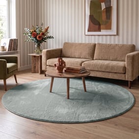 Rond wasbaar vloerkleed - Vivid Groen 