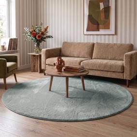 Rond wasbaar vloerkleed - Vivid Groen