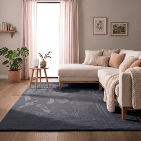 Zacht laagpolig vloerkleed - Cozy Antraciet 