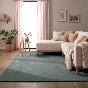 Zacht laagpolig vloerkleed - Cozy Groen
