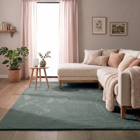Zacht laagpolig vloerkleed - Cozy Groen