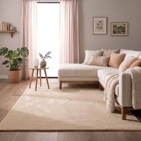 Zacht laagpolig vloerkleed - Cozy Beige 