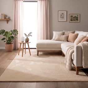 Zacht laagpolig vloerkleed - Cozy Beige