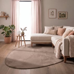 Zacht laagpolig vloerkleed - Cozy Pebble Taupe