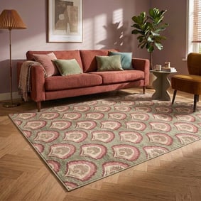 Vintage vloerkleed - Sage Pattern Groen