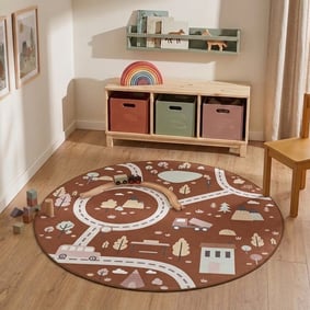 Rond speelkleed auto - Rocky Ride Terra