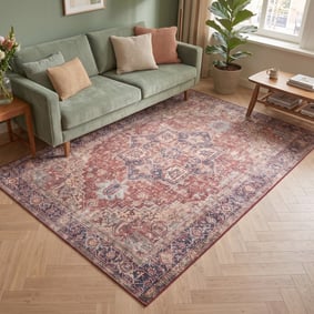 Vintage vloerkleed - Lugan Rood