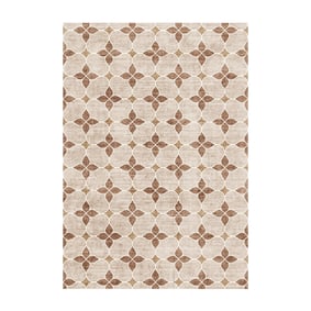 Geometrisch buitenkleed - Mosaic Dot Terracotta - sfeer