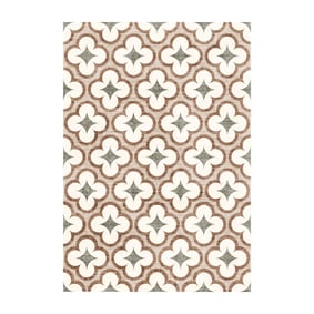 Geometrisch buitenkleed - Mosaic Clover Groen - sfeer