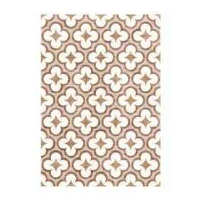 Geometrisch buitenkleed - Mosaic Clover Terracotta - sfeer