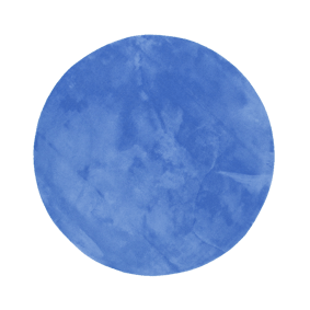 Rond wasbaar vloerkleed - Vivid Blauw - sfeer