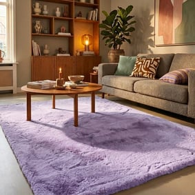 Zacht Hoogpolig vloerkleed - Comfy Supreme Lila