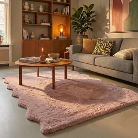 Zacht hoogpolig vloerkleed - Comfy Supreme Wavy Roze