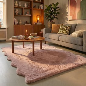Zacht hoogpolig vloerkleed - Comfy Supreme Wavy Roze