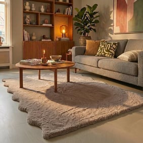 Zacht hoogpolig vloerkleed - Comfy Supreme Wavy Taupe