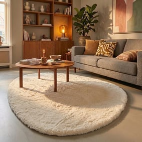 Zacht hoogpolig vloerkleed - Comfy Supreme Pebble Creme 