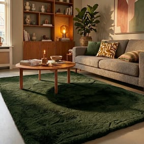 Zacht Hoogpolig vloerkleed - Comfy Supreme Groen