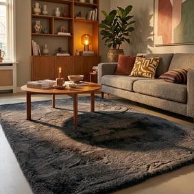 Zacht Hoogpolig vloerkleed - Comfy Supreme Antraciet