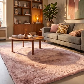 Zacht Hoogpolig vloerkleed - Comfy Supreme Roze