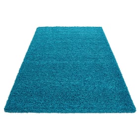 Hoogpolig vloerkleed - Sade Turquoise - product