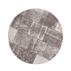 Rond patchwork vloerkleed - Dreams Grijs - product