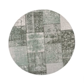 Rond patchwork vloerkleed - Dreams Groen - product